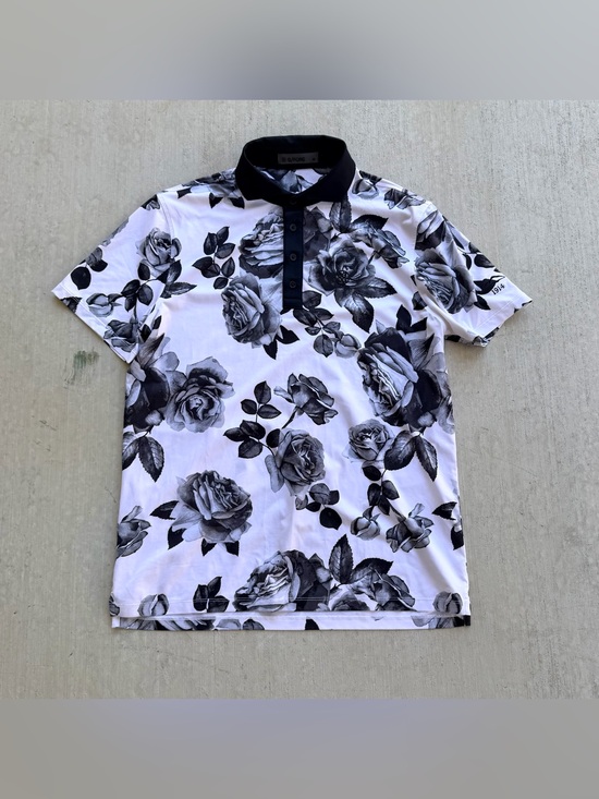 G/FORE Other - G Fore Golf Polo Shirt Medium Floral All Over Print Stretch